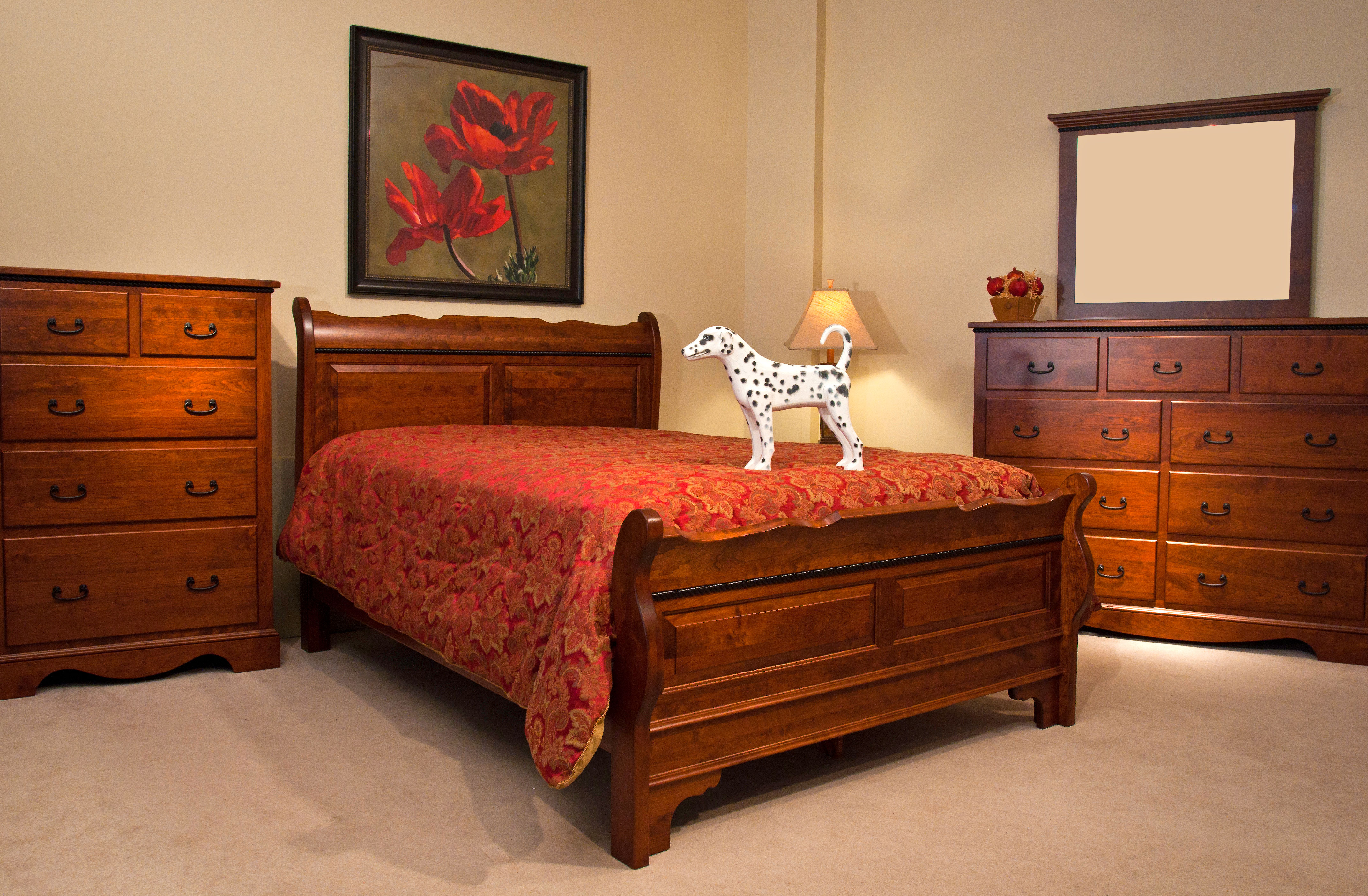 Home → Bedroom → Amish Rustic Cherry Bedroom