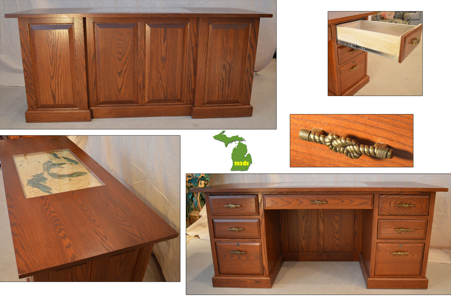 Michigan Great Lakes Executive Desk Jasen's Fine Furniture Since 1951