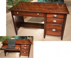 amish brown maple desk