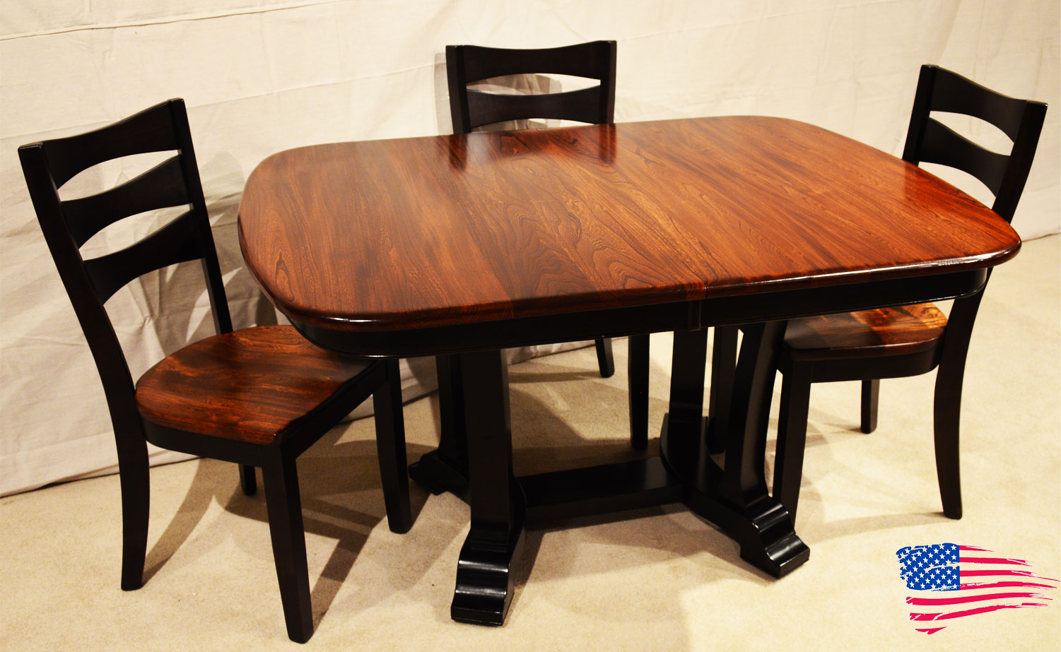 amish elm dining table - Jasen's Fine Furniture- Since 1951