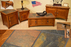 amish tile top tables