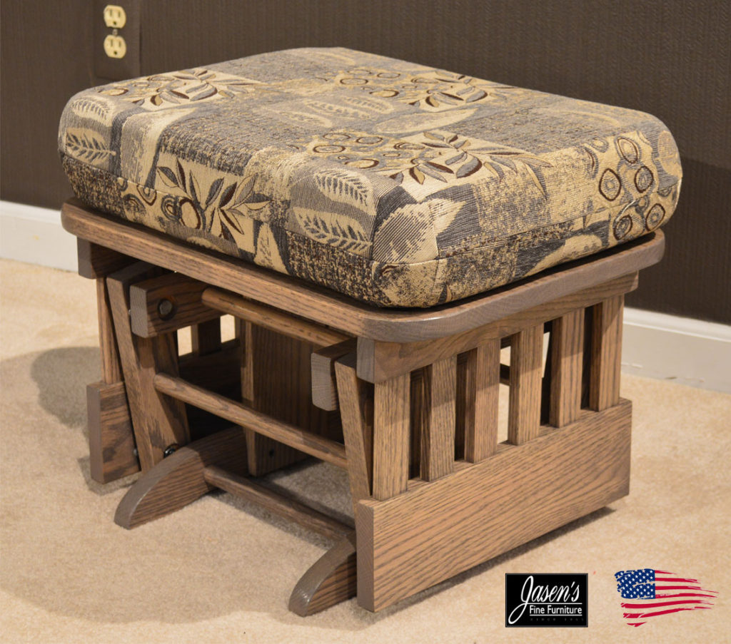 amish jumbo glider ottoman