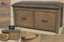 amish drawer bench
