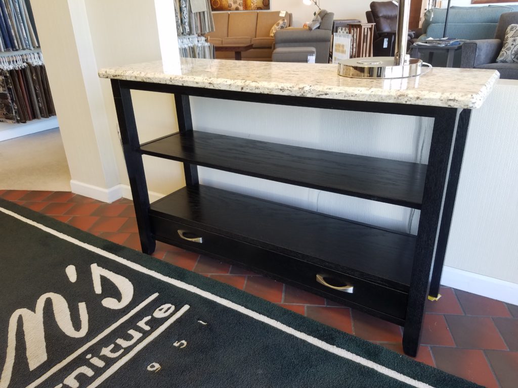 Black Oak Granite Sofa Table Jasen S Fine Furniture Since 1951 Black Oak Granite Sofa Table