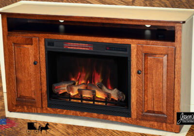 Amish Eco QSWO Fireplace TV Stand