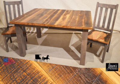 amish reclaimed barnwood table