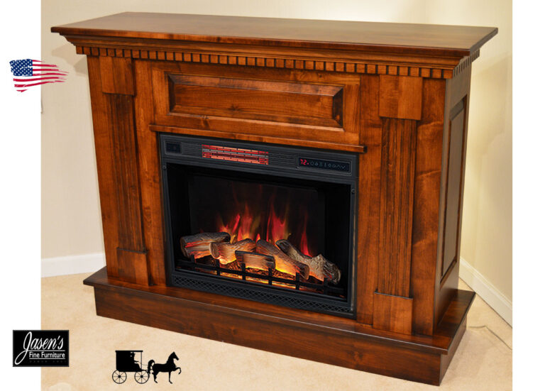 Amish Asbury Fireplace Mantel - Jasen's Fine Furniture- Since 1951