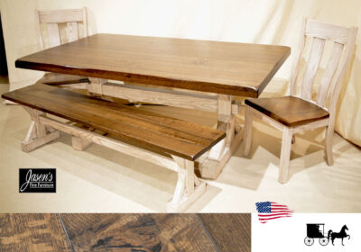 amish beam trestle table
