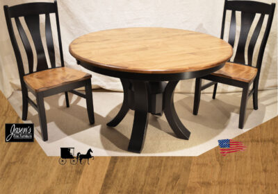 amish zher single pedestal table