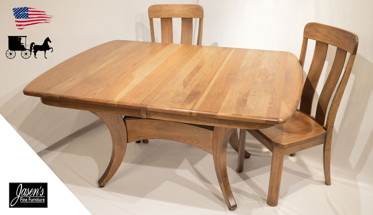 amish galveston hickory table