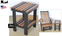 amish outdoor end table