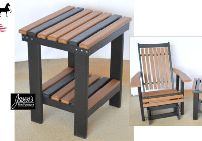 amish outdoor end table