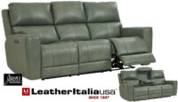 leather italia laredo sage moss sofa