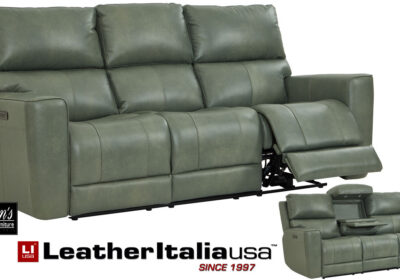 leather italia laredo sage moss sofa
