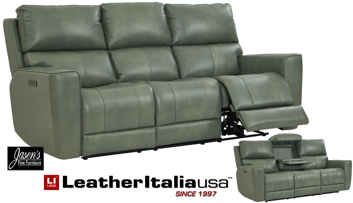 leather italia laredo sage moss sofa