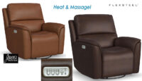 flexsteel henry heat massage recliner
