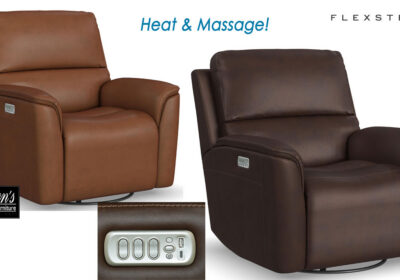 flexsteel henry heat massage recliner